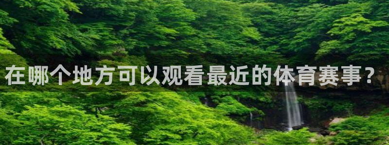 在哪个地方可以观看最近的体育赛事？